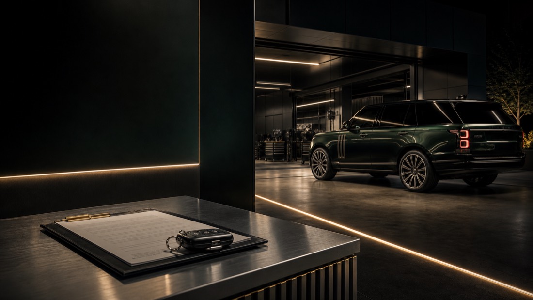 Приём автомобиля Land Rover в сервис